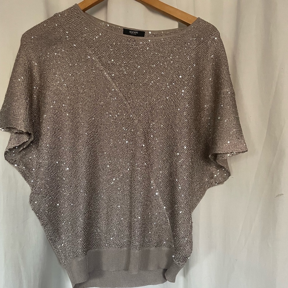 Glittery sliver tunic
